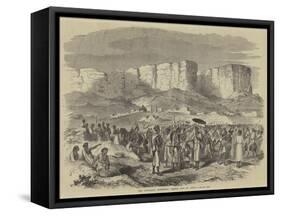 The Abyssinian Expedition, Weekly Fair at Antalo-null-Framed Stretched Canvas