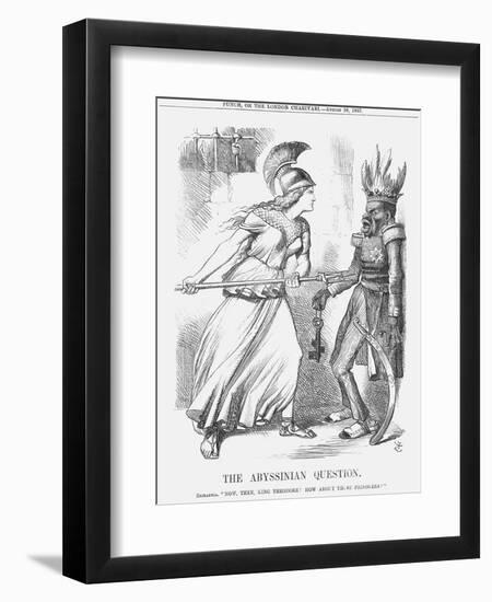 The Abyssinian Question, 1867-John Tenniel-Framed Giclee Print