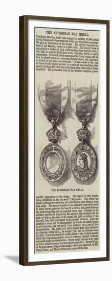 The Abyssinian War Medal-null-Framed Giclee Print