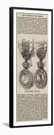 The Abyssinian War Medal-null-Framed Giclee Print