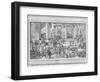 The Academy of Sciences and Fine Arts (Pen and Ink and Wash on Paper)-Sebastien I Le Clerc-Framed Giclee Print