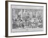 The Academy of Sciences and Fine Arts (Pen and Ink and Wash on Paper)-Sebastien I Le Clerc-Framed Giclee Print