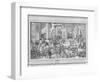 The Academy of Sciences and Fine Arts (Pen and Ink and Wash on Paper)-Sebastien I Le Clerc-Framed Premium Giclee Print