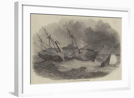 The Acadia, North American Mail Steamer-Edwin Weedon-Framed Giclee Print