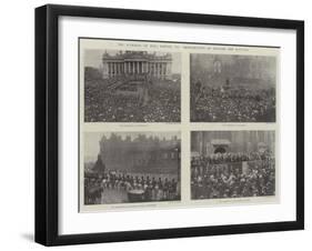 The Accession of King Edward Vii, Proclamations in England and Scotland-null-Framed Giclee Print