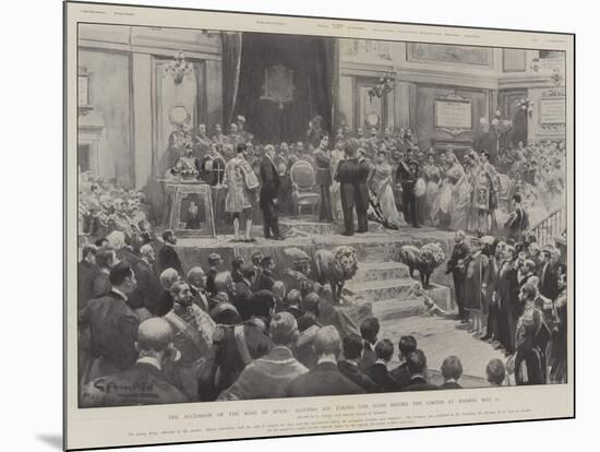 The Accession of the King of Spain-G.S. Amato-Mounted Giclee Print