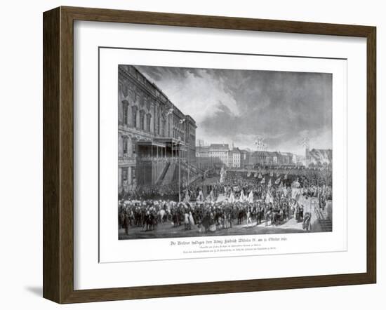 The Accession to the Throne of Frederick William IV of Prussia, 15 October 1840-Franz Kruger-Framed Giclee Print