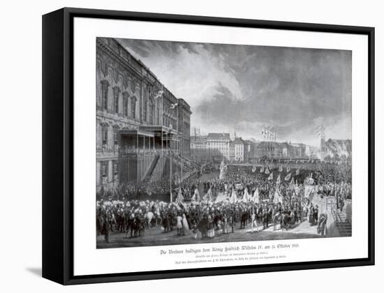 The Accession to the Throne of Frederick William IV of Prussia, 15 October 1840-Franz Kruger-Framed Stretched Canvas