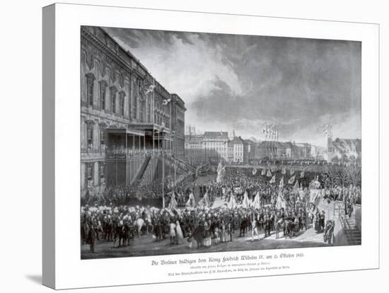 The Accession to the Throne of Frederick William IV of Prussia, 15 October 1840-Franz Kruger-Stretched Canvas