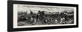 The Accident Near Nagpur on the Great Indian Peninsula Railway: the Wreck of the Leading Engine Is-null-Framed Giclee Print