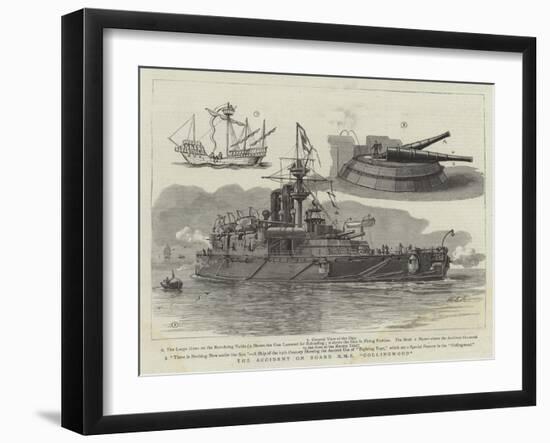 The Accident on Board HMS Collingwood-William Edward Atkins-Framed Giclee Print