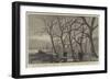 The Accident on Board the Thunderer, Graves of the Victims, in the English Cemetery at Ismid-null-Framed Giclee Print