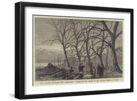 The Accident on Board the Thunderer, Graves of the Victims, in the English Cemetery at Ismid-null-Framed Giclee Print