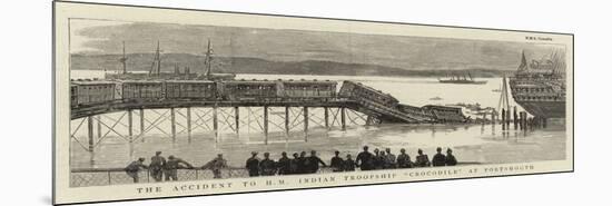 The Accident to H M Indian Troopship Crocodile at Portsmouth-null-Mounted Premium Giclee Print
