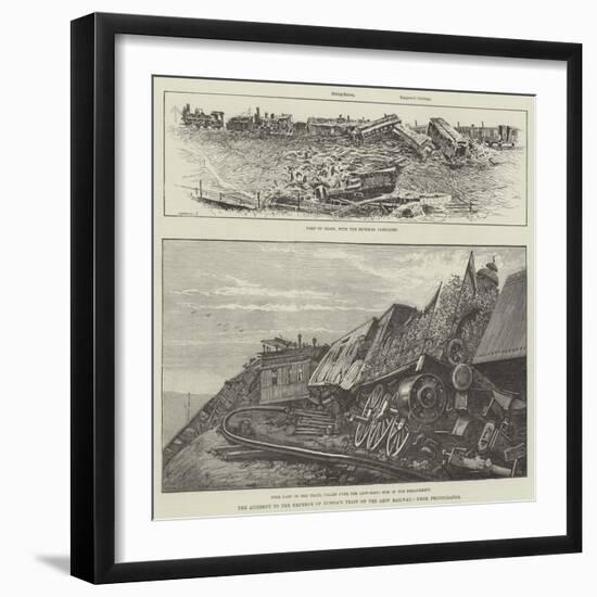 The Accident to the Emperor of Russia's Train on the Azov Railway-Henry Charles Seppings Wright-Framed Giclee Print