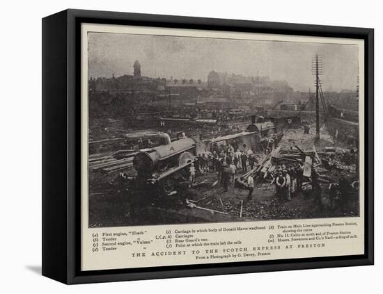 The Accident to the Scotch Express at Preston-null-Framed Stretched Canvas