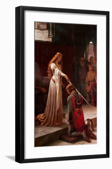 The Accolade, 1901-Edmund Blair Leighton-Framed Art Print