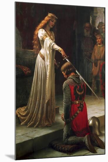 The Accolade, 1901-Edmund Blair Leighton-Mounted Giclee Print