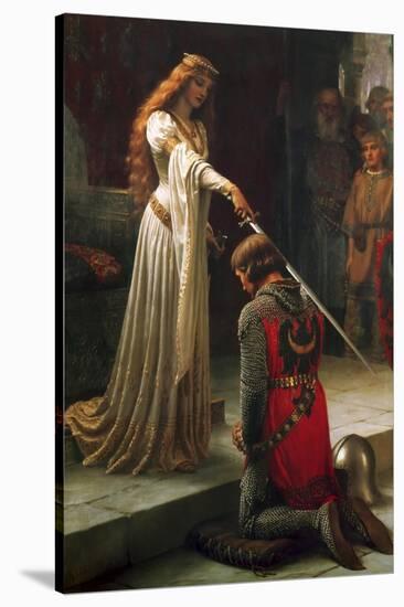 The Accolade, 1901-Edmund Blair Leighton-Stretched Canvas