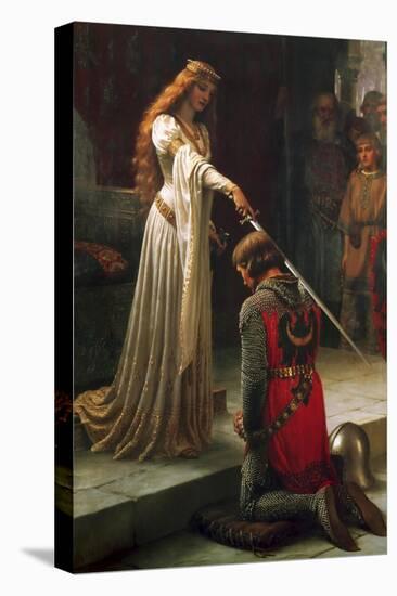 The Accolade, 1901-Edmund Blair Leighton-Stretched Canvas