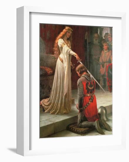 The Accolade-Edmund Blair Leighton-Framed Art Print