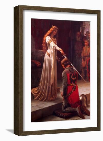 The Accolade-Edmund Blair Leighton-Framed Art Print