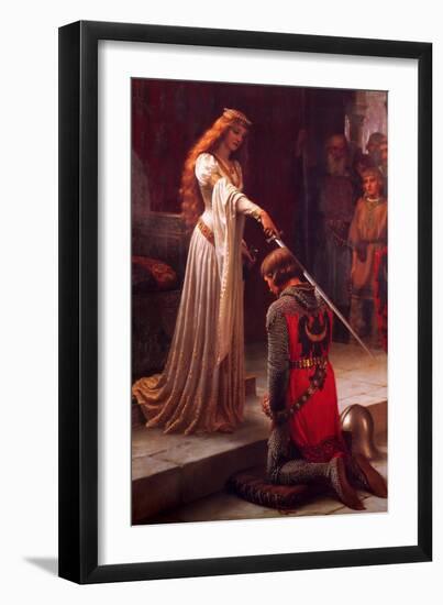 The Accolade-Edmund Blair Leighton-Framed Art Print