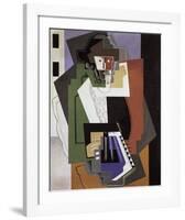 The Accordion Player-Gino Severini-Framed Art Print