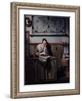 The Account Keeper, 1656-Nicolaes Maes-Framed Giclee Print