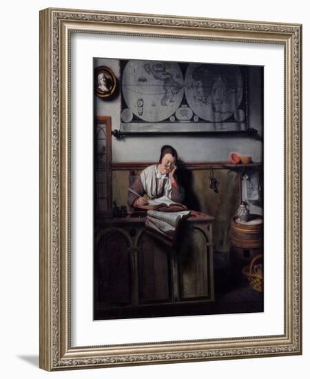 The Account Keeper, 1656-Nicolaes Maes-Framed Giclee Print