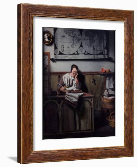 The Account Keeper, 1656-Nicolaes Maes-Framed Giclee Print