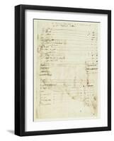 The Account of Inigo Jones for Work Done at the Lord Treasurer's, 1608-Inigo Jones-Framed Giclee Print