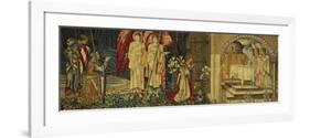 The Achievement of the Holy Grail by Sir Galahad, Sir Bors and Sir Percival-Edward Burne-Jones-Framed Premium Giclee Print