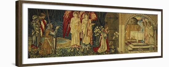 The Achievement of the Holy Grail by Sir Galahad, Sir Bors and Sir Percival-Edward Burne-Jones-Framed Premium Giclee Print