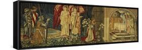 The Achievement of the Holy Grail by Sir Galahad, Sir Bors and Sir Percival-Edward Burne-Jones-Framed Stretched Canvas