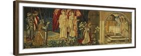 The Achievement of the Holy Grail by Sir Galahad, Sir Bors and Sir Percival-Edward Burne-Jones-Framed Premium Giclee Print
