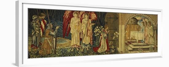 The Achievement of the Holy Grail by Sir Galahad, Sir Bors and Sir Percival-Edward Burne-Jones-Framed Premium Giclee Print