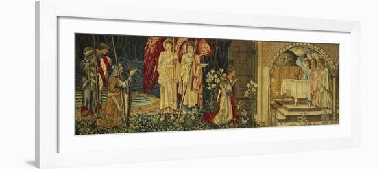 The Achievement of the Holy Grail by Sir Galahad, Sir Bors and Sir Percival-Edward Burne-Jones-Framed Giclee Print