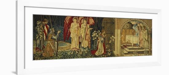 The Achievement of the Holy Grail by Sir Galahad, Sir Bors and Sir Percival-Edward Burne-Jones-Framed Giclee Print