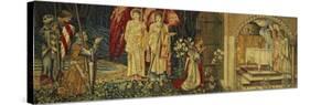 The Achievement of the Holy Grail by Sir Galahad, Sir Bors and Sir Percival-Edward Burne-Jones-Stretched Canvas
