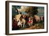 The Acrobats' Camp, Epsom Downs-William Parrott-Framed Giclee Print