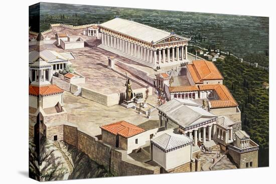 The Acropolis and Parthenon-Roger Payne-Stretched Canvas