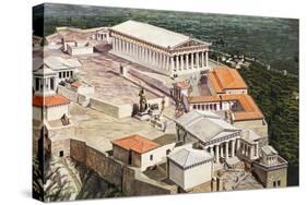 The Acropolis and Parthenon-Roger Payne-Stretched Canvas