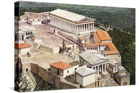 The Acropolis and Parthenon-Roger Payne-Stretched Canvas