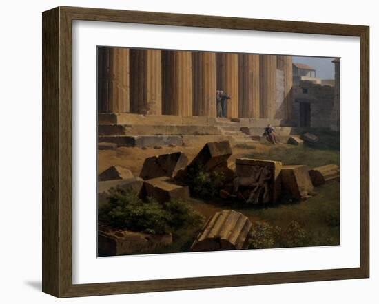 The Acropolis, Athen, 1804 (Oil on Canvas)-Lancelot Theodore Turpin de Crisse-Framed Giclee Print