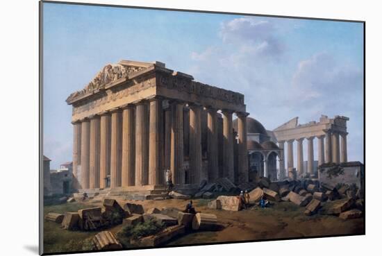 The Acropolis, Athen, 1804 (Oil on Canvas)-Lancelot Theodore Turpin de Crisse-Mounted Giclee Print