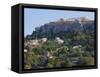 The Acropolis from Ancient Agora, UNESCO World Heritage Site, Athens, Greece, Europe-Martin Child-Framed Stretched Canvas