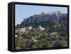 The Acropolis from Ancient Agora, UNESCO World Heritage Site, Athens, Greece, Europe-Martin Child-Framed Stretched Canvas