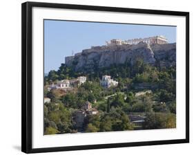 The Acropolis from Ancient Agora, UNESCO World Heritage Site, Athens, Greece, Europe-Martin Child-Framed Photographic Print