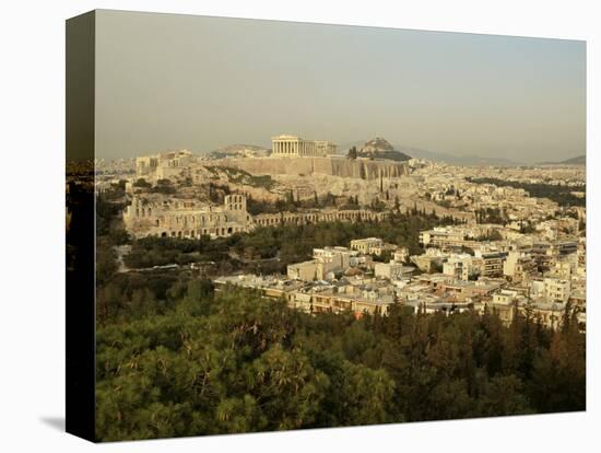 The Acropolis from the Hill of Pnyx, Athens, Greece, Europe-Lee Frost-Stretched Canvas